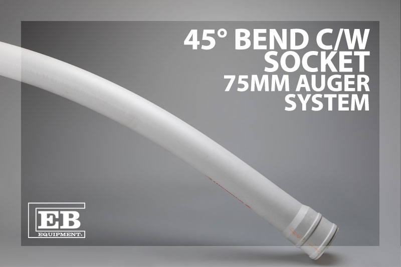 45° Bend c/w Socket - 75mm Auger System